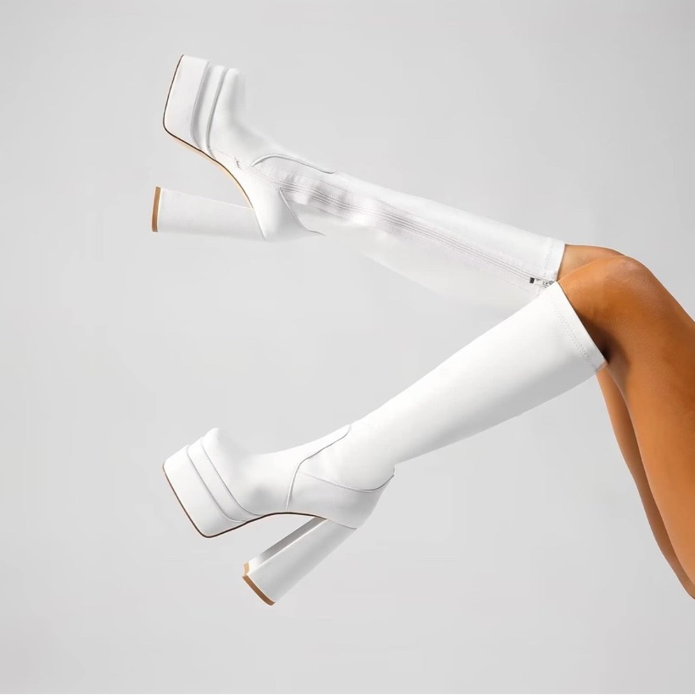Wetkiss Stacked Platform Boots